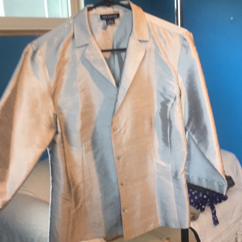 Silver blazer